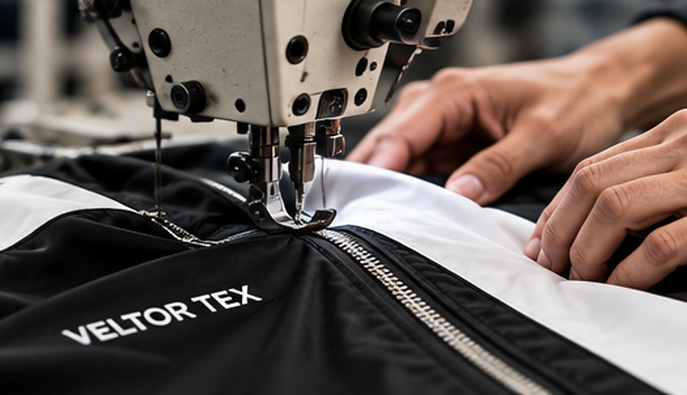 VELTOR TEX Training Jacket Manufacturing and Stitching